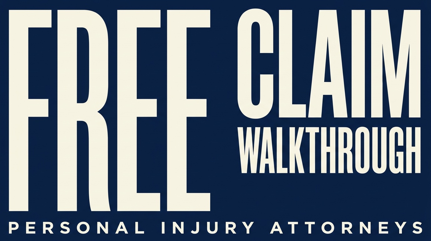 Justice for Injuries — Free Claim Walkthrough ad for Lawyers